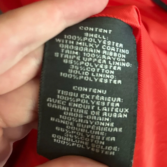 Vince Camuto Red Windbreaker Soft Shell Zip Up Jacket Women’s Size Large - Picture 4 of 10